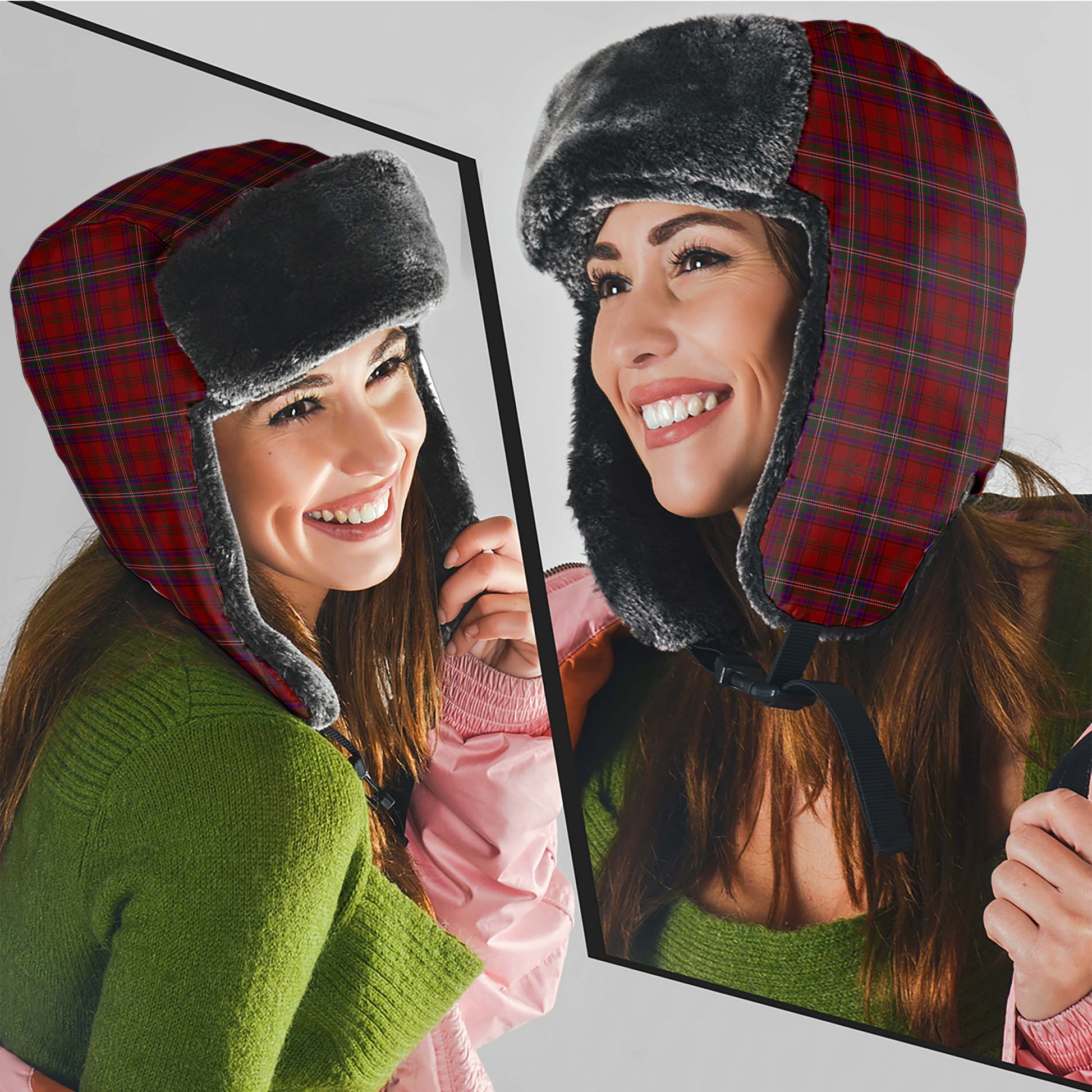 McClure Tartan Winter Trapper Hat Winter Trapper Hat Universal Fit Circumference 22.8in (58cm) - Tartan Vibes Clothing