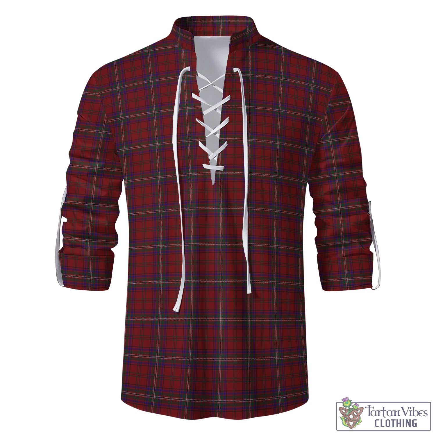 McClure Tartan Men's Scottish Traditional Jacobite Ghillie Kilt Shirt - Tartan Vibes Clothing