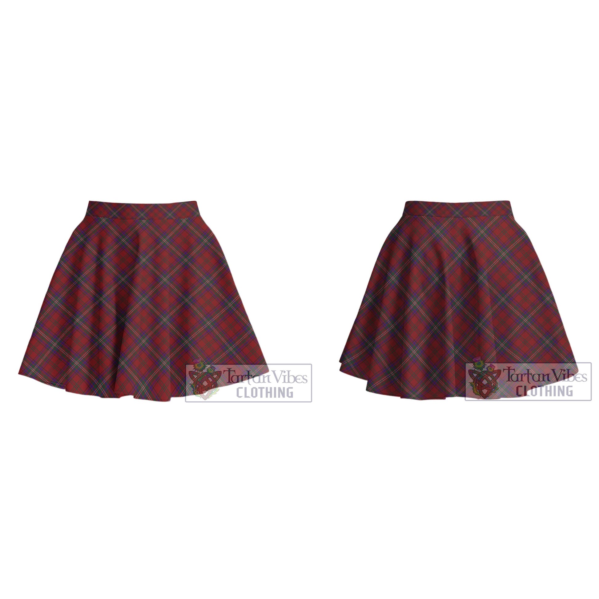 McClure Tartan Women's Plated Mini Skirt Cross Style - Tartan Vibes Clothing