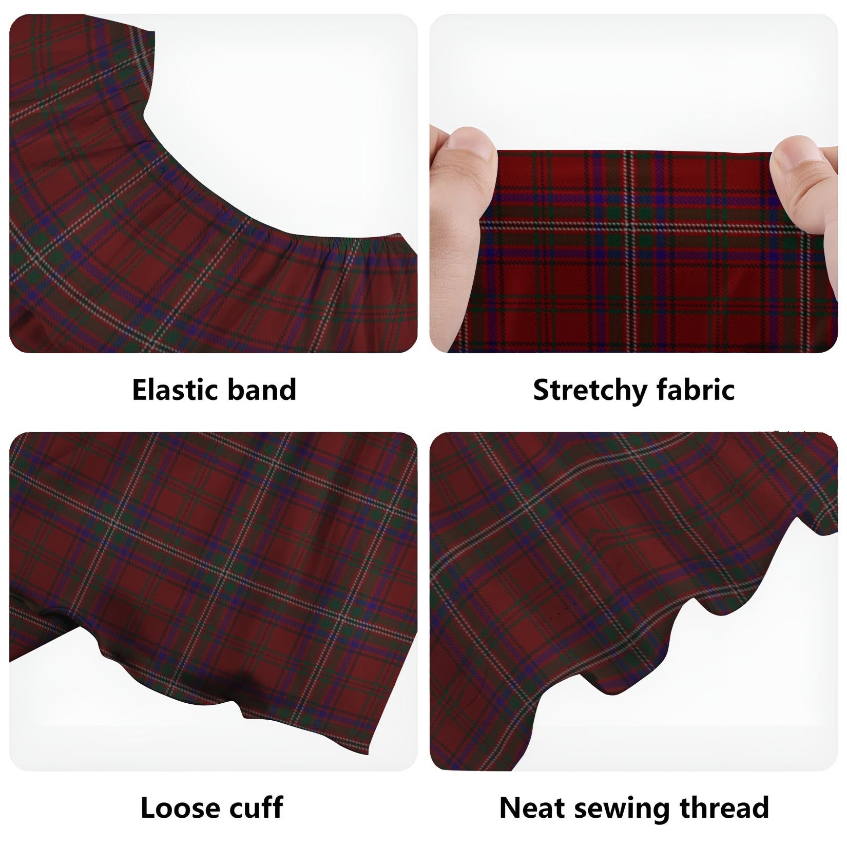 McClure Tartan Off Shoulder Long Dress - Tartan Vibes Clothing