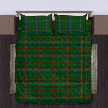 McClure Hunting Tartan Quilt Bed Set King - Tartan Vibes Clothing