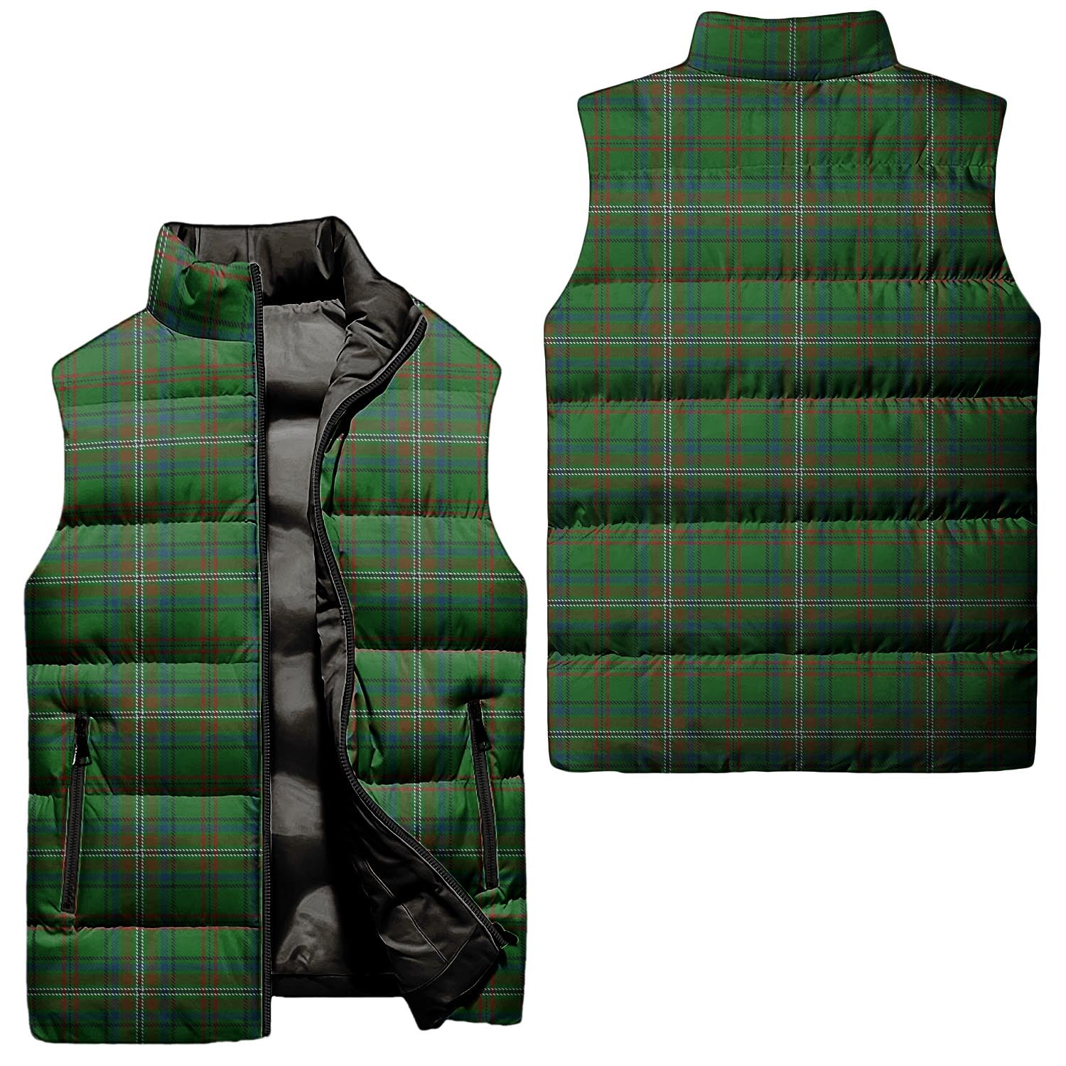 McClure Hunting Tartan Sleeveless Puffer Jacket Unisex - Tartanvibesclothing