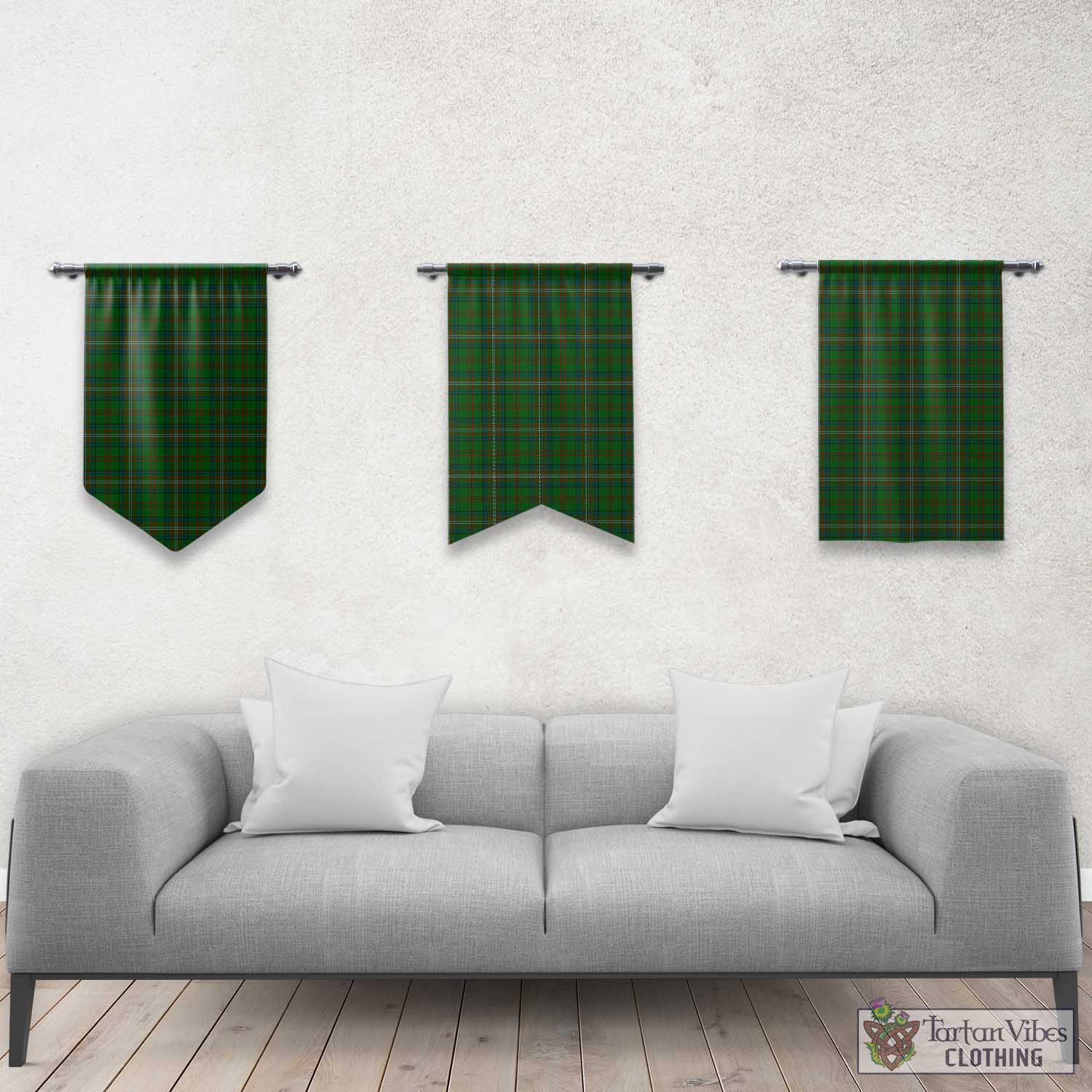 McClure Hunting Tartan Gonfalon, Tartan Banner Rectangle - Tartan Vibes Clothing