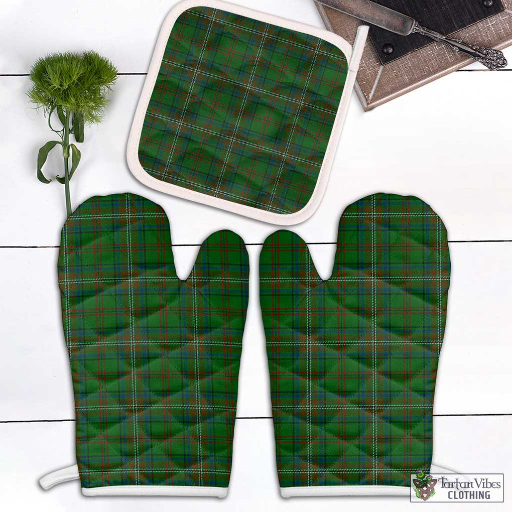 McClure Hunting Tartan Combo Oven Mitt & Pot-Holder Combo 2 Oven Mitt & 1 Pot-Holder Black - Tartan Vibes Clothing