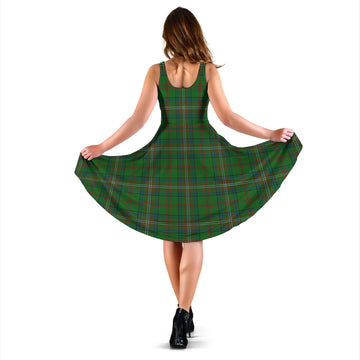 McClure Hunting Tartan Sleeveless Midi Womens Dress - Tartan Vibes Clothing