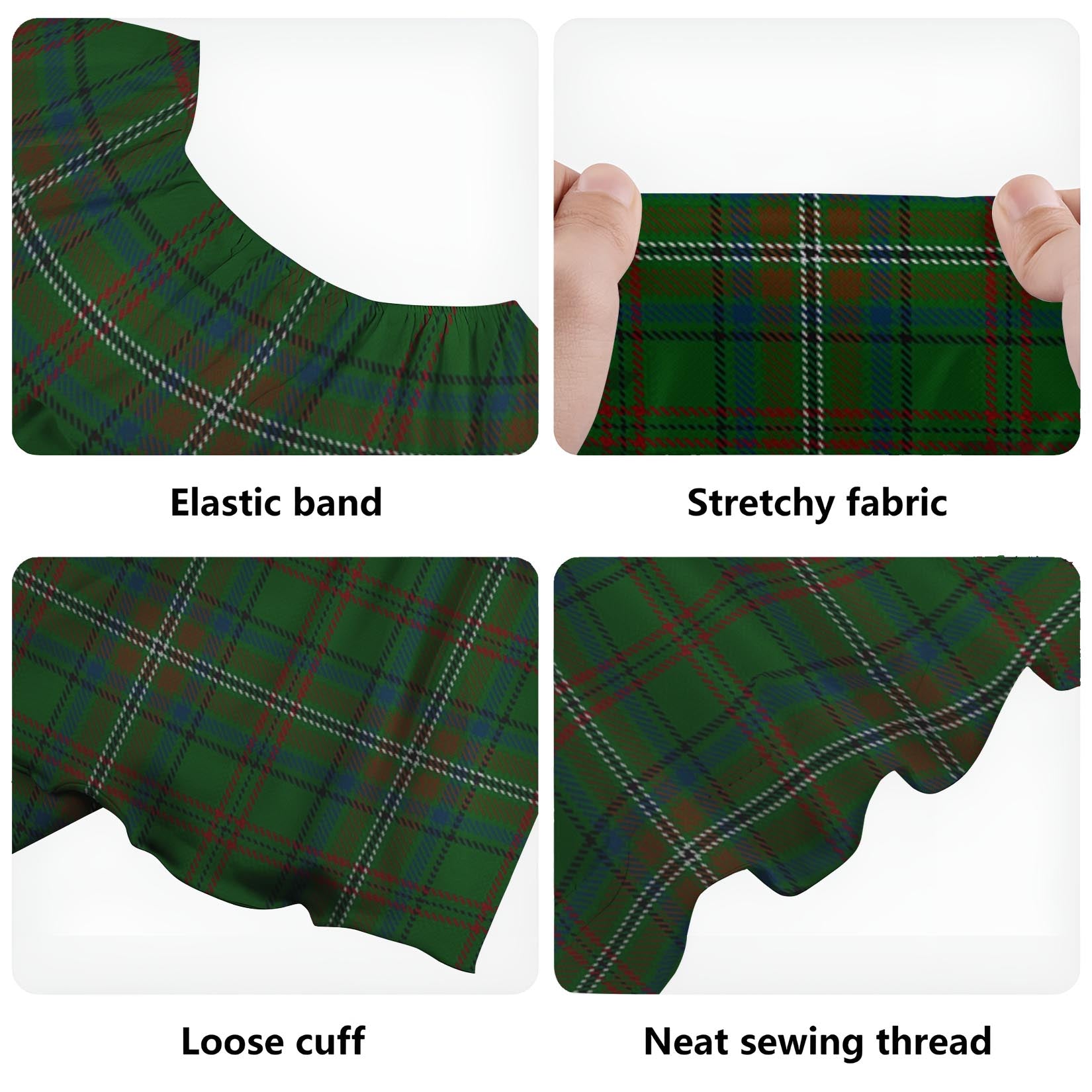 McClure Hunting Tartan Off Shoulder Long Dress - Tartan Vibes Clothing