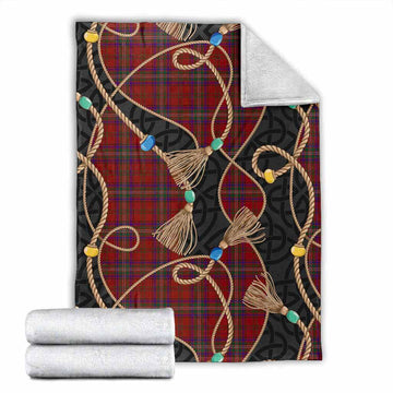 McClure Scottish Tartan Twisted Ropes Stylized Blanket X-Large 59 x 79 inches 150 x 200 cm - Tartan Vibes Clothing