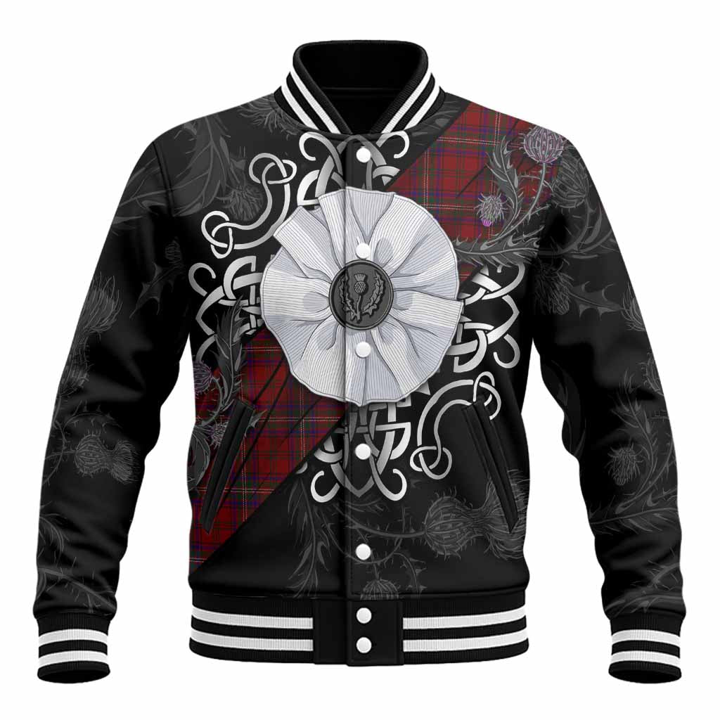 McClure Tartan Baseball Jacket Jacobite White Rose Unisex - Tartan Vibes Clothing
