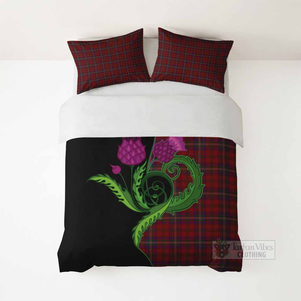 McClure Tartan Bedding Set Traditional Scottish Thistle - Tartan Vibes Clothing