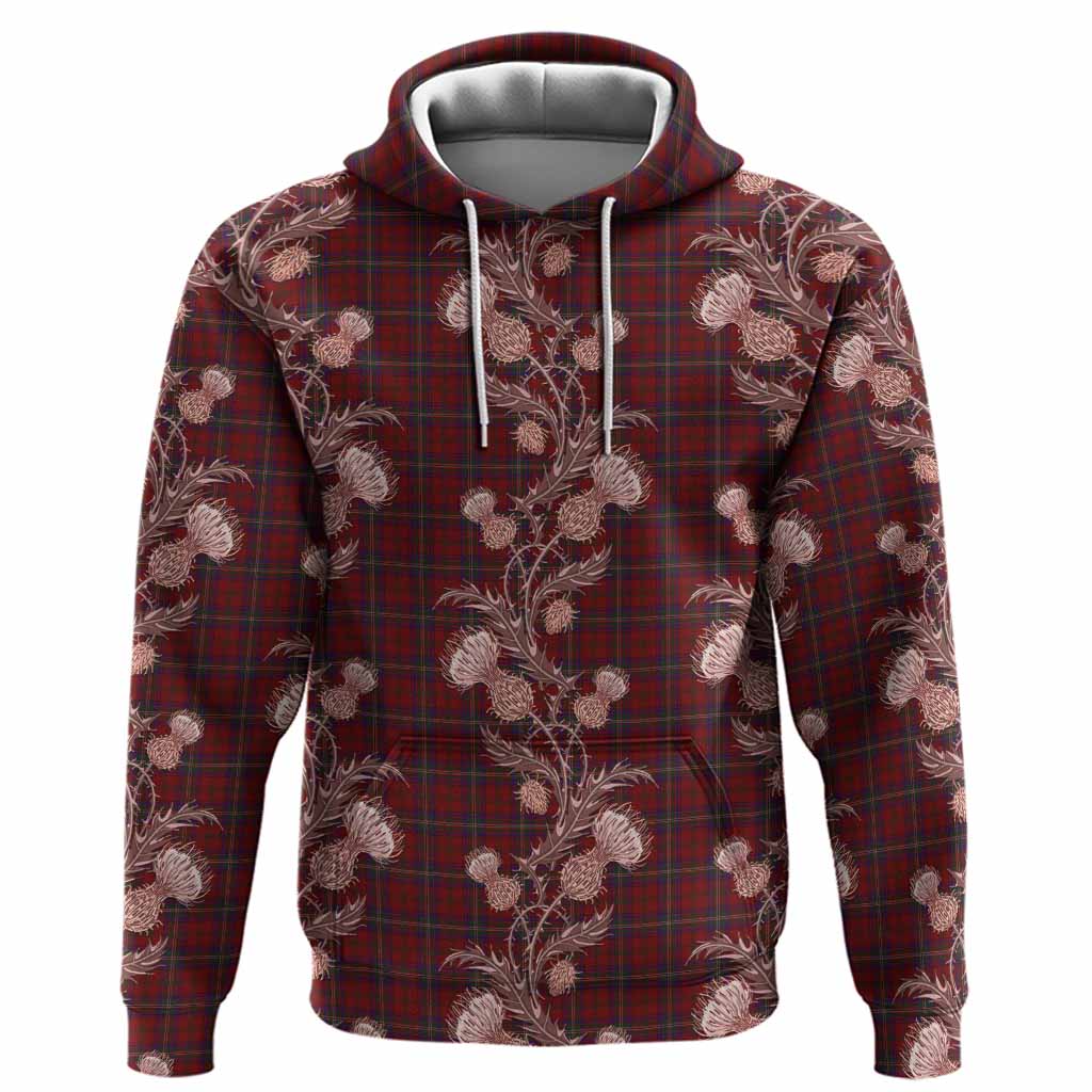 McClure Tartan Hoodie Seamless Scottish Thistle Flowers