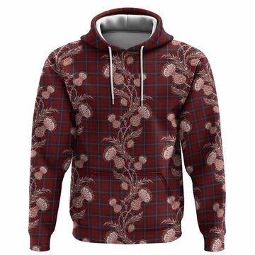 McClure Tartan Hoodie Seamless Scottish Thistle Flowers