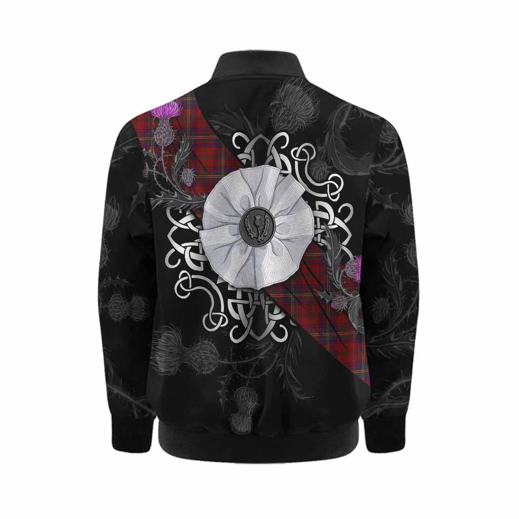McClure Tartan Kid Bomber Jacket Jacobite White Rose Kid - Tartan Vibes Clothing