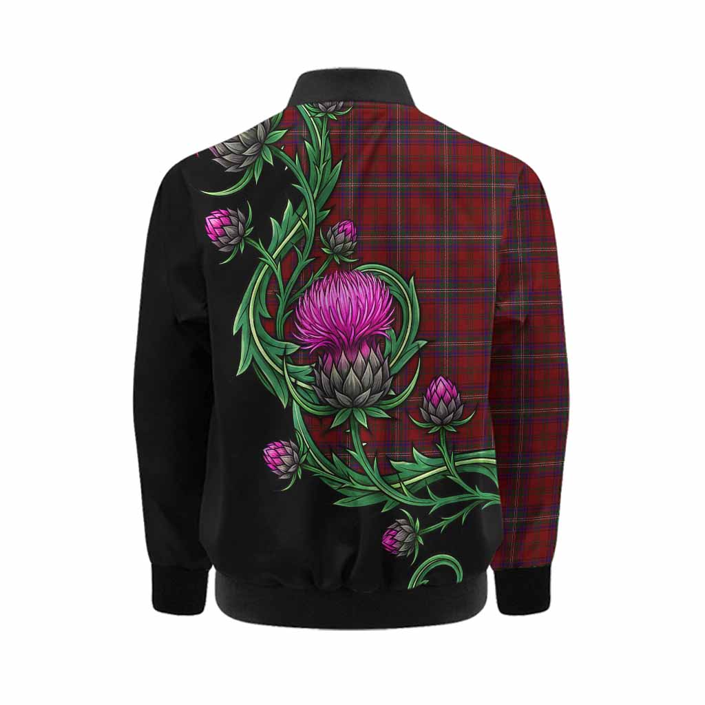McClure Tartan Kid Bomber Jacket Resilient Scottish Thistle Kid - Tartan Vibes Clothing
