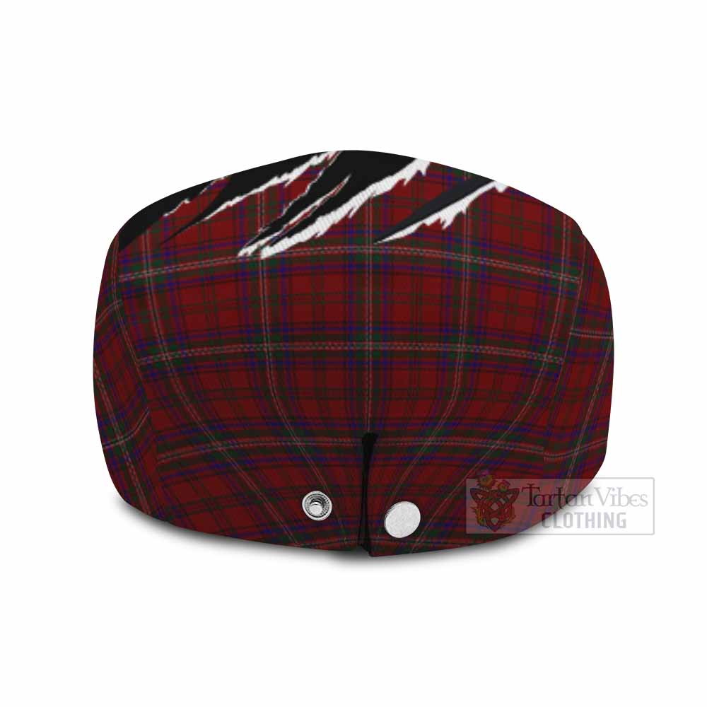 McClure Tartan Loch Ness Monster Flat Cap, Jeff Cap Celtic Knot Nessie Art