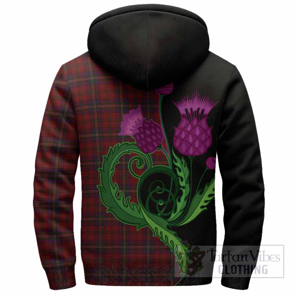 McClure Tartan Sherpa Hoodie Traditional Scottish Thistle