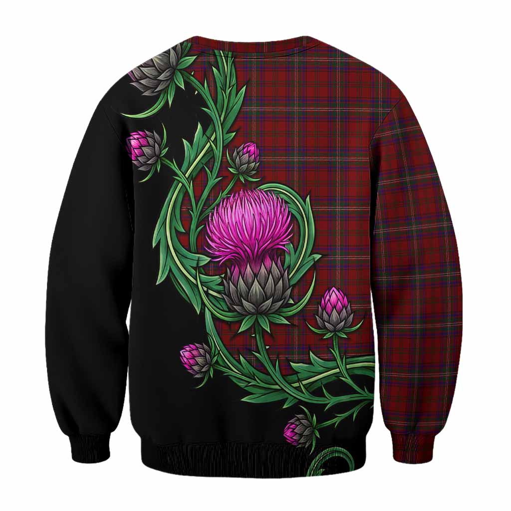 McClure Tartan Sweatshirt Resilient Scottish Thistle - Tartan Vibes Clothing