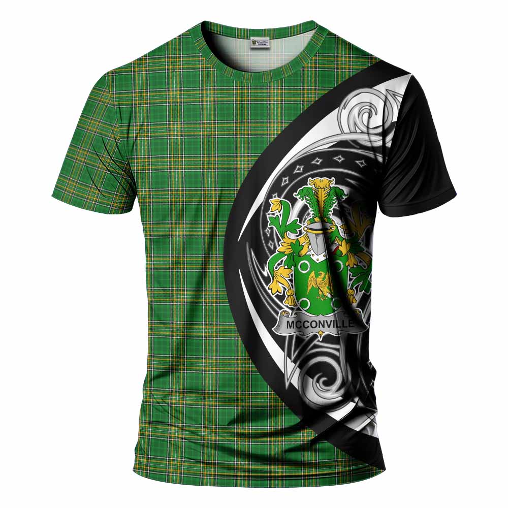 McConville Irish Clan T-Shirt Celtic Circle Style Kid's Shirt - Tartan Vibes Clothing