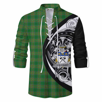 McCourt Irish Clan Ghillie Kilt Shirt Celtic Circle Style