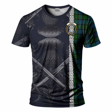 McCoy Tartan T-Shirt with Family Crest Cross Sword Thistle Celtic Vibes Kid's Shirt - Tartan Vibes Clothing