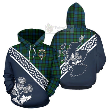 McCoy Tartan Hoodie Featuring Thistle and Scotland Map Pullover Hoodie - Tartan Vibes Clothing