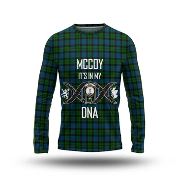 McCoy Tartan Long Sleeve T-Shirt with Family Crest DNA In Me Style Unisex - Tartan Vibes Clothing