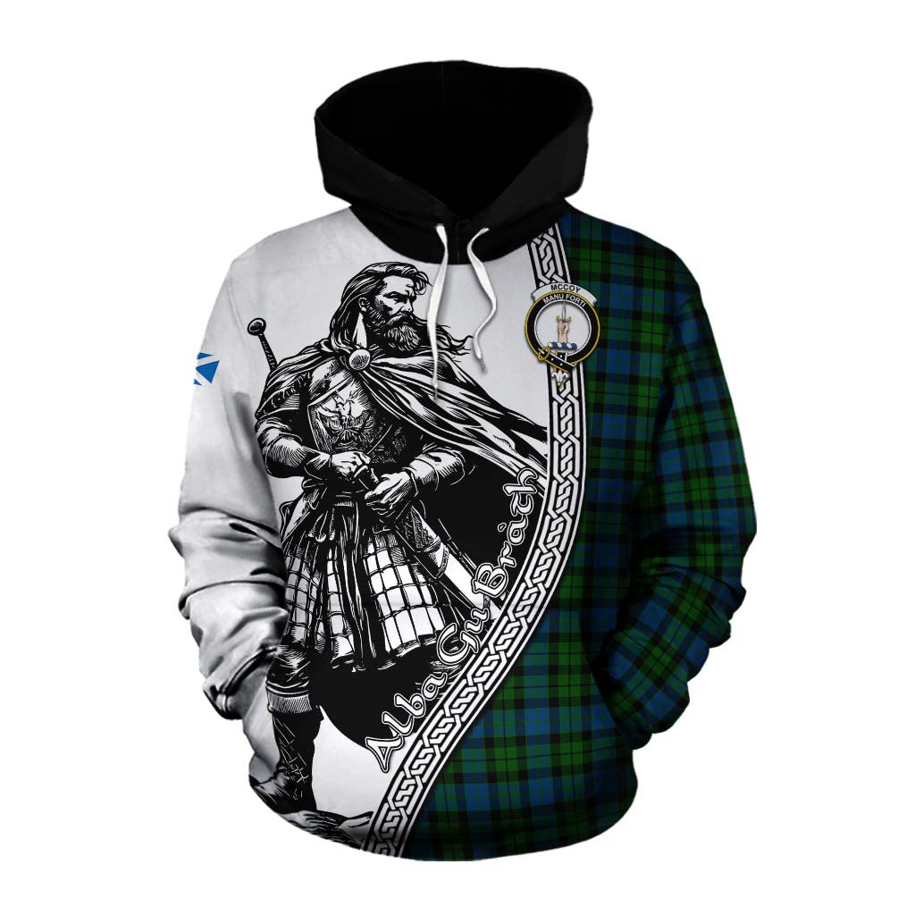 McCoy Tartan Clan Crest Cotton Hoodie with Highlander Warrior Celtic Style Pullover Hoodie XS - Tartan Vibes Clothing