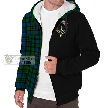 McCoy Tartan Sherpa Hoodie with Family Crest and Half Of Me Style Unisex S - Tartan Vibes Clothing