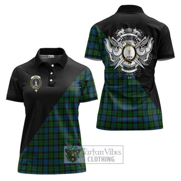 McCoy Tartan Women's Polo Shirt with Family Crest and Military Logo Style Women - Tartan Vibes Clothing