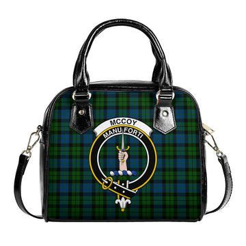 McCoy Tartan Shoulder Handbags with Family Crest