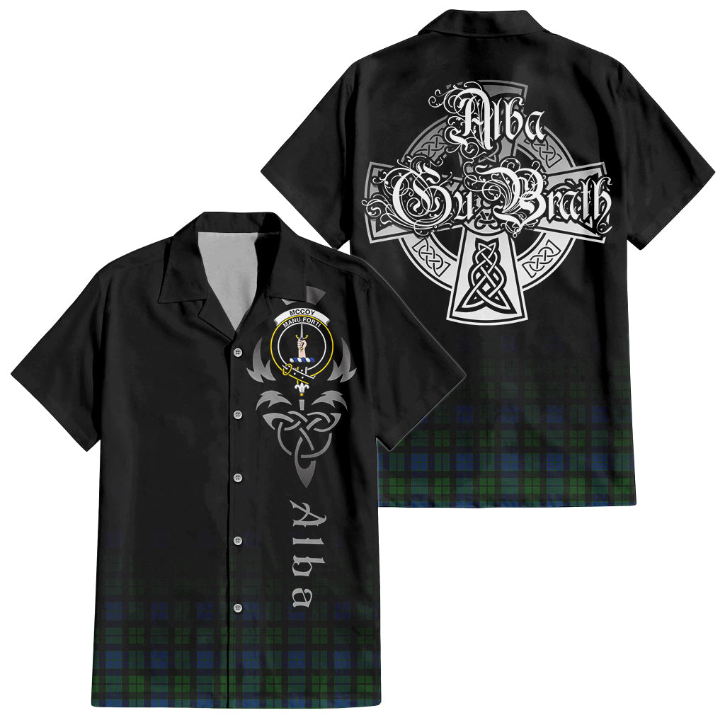 McCoy Tartan Hawaiian Shirt Shirt Featuring Alba Gu Brath Family Crest Celtic Inspired Kid - Tartan Vibes Clothing
