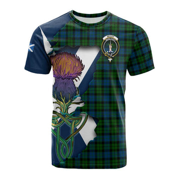 Tartan Vibes Clothing McCoy Tartan Family Crest Cotton T-shirt Scottish Thistle Celtic Inspired
