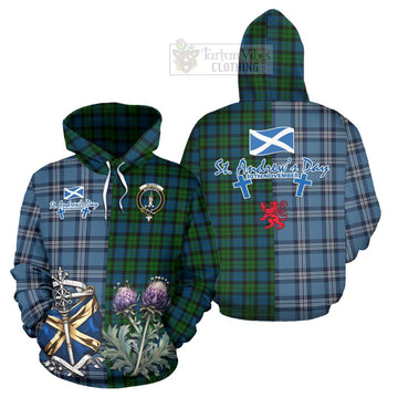 McCoy Tartan Hoodie Happy St. Andrew's Day Half Tartan Style Zip Hoodie - Tartan Vibes Clothing