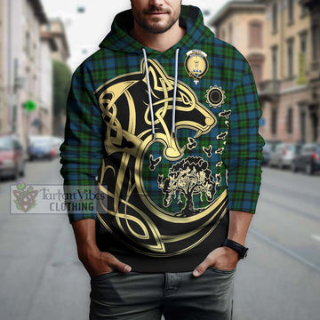 McCoy Tartan Hoodie with Family Crest Celtic Wolf Style Zip Hoodie - Tartan Vibes Clothing