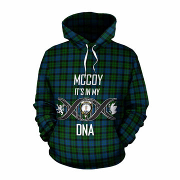 McCoy Tartan Cotton Hoodie with Family Crest DNA In Me Style Pullover Hoodie XS - Tartan Vibes Clothing