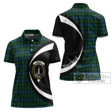 McCoy Tartan Women's Polo Shirt with Family Crest Circle Style Women - Tartan Vibes Clothing