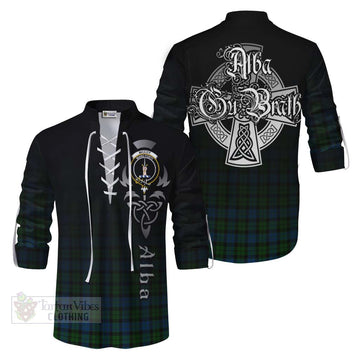 McCoy Tartan Ghillie Kilt Shirt Featuring Alba Gu Brath Family Crest Celtic Inspired Men - Tartan Vibes Clothing