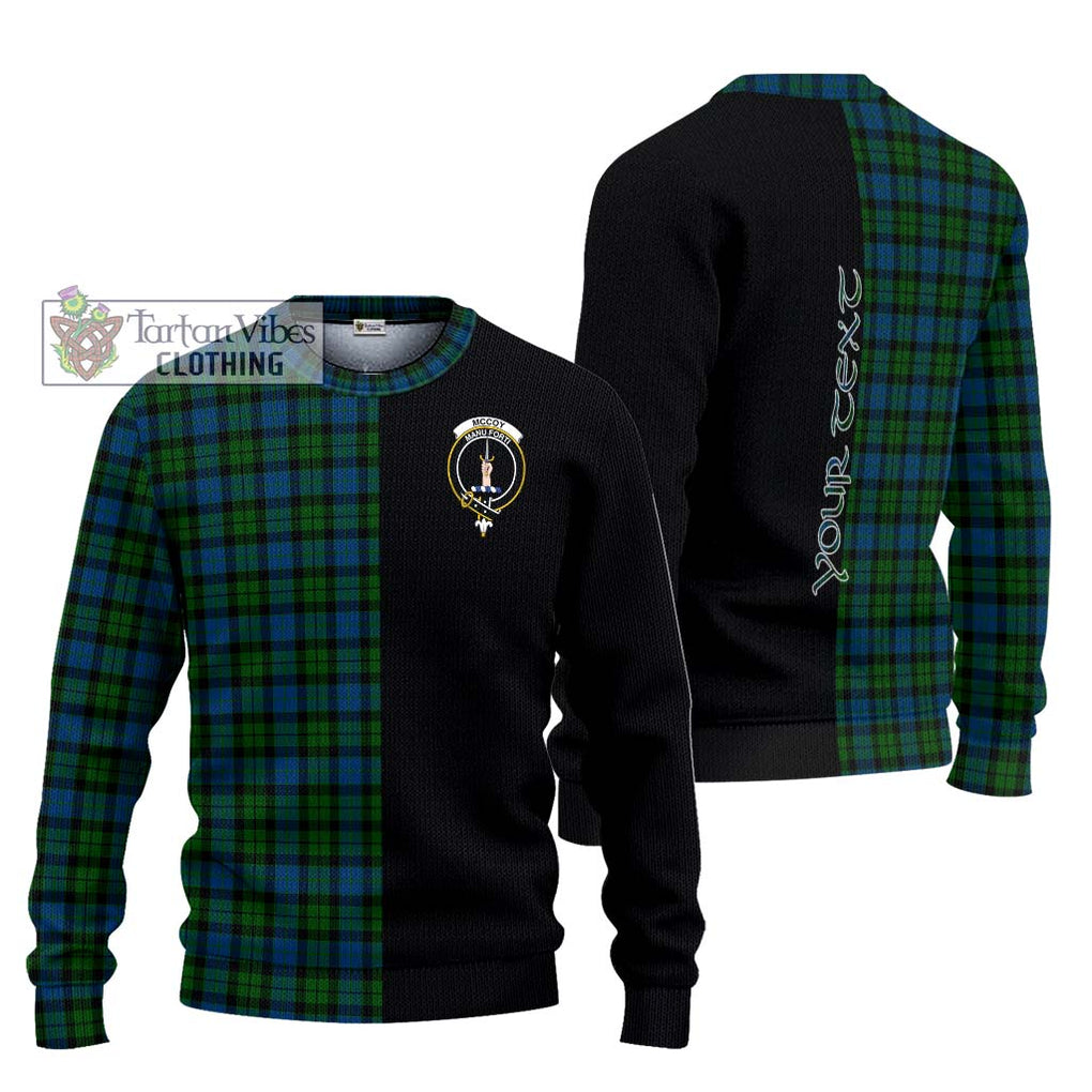 McCoy Tartan Ugly Sweater with Family Crest and Half Of Me Style Unisex - Tartan Vibes Clothing