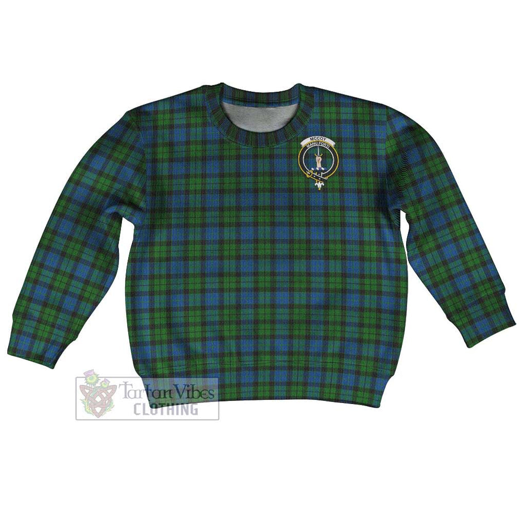 McCoy Tartan Kid Ugly Sweater with Family Crest Kid - Tartan Vibes Clothing