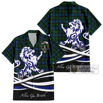 McCoy Tartan Hawaiian Shirt with Alba Gu Brath Regal Lion Emblem Kid - Tartan Vibes Clothing