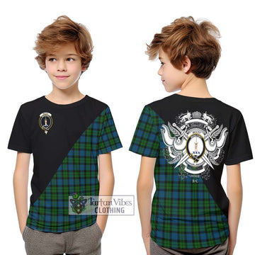 McCoy Tartan Kid T-Shirt with Family Crest and Military Logo Style Youth XL Size14 - Tartan Vibes Clothing
