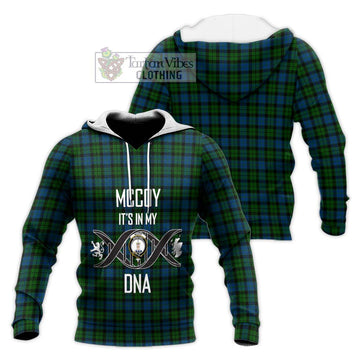 McCoy Tartan Knitted Hoodie with Family Crest DNA In Me Style Unisex Knitted Pullover Hoodie - Tartan Vibes Clothing