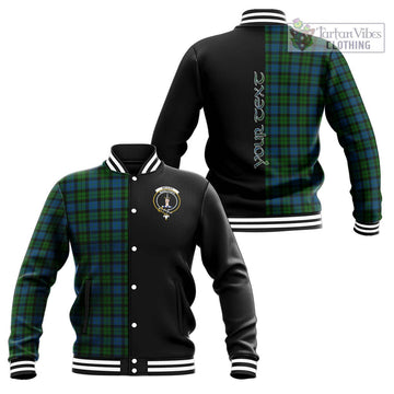 McCoy Tartan Baseball Jacket with Family Crest and Half Of Me Style Unisex - Tartan Vibes Clothing