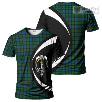 McCoy Tartan T-Shirt with Family Crest Circle Style Kid's Shirt - Tartan Vibes Clothing