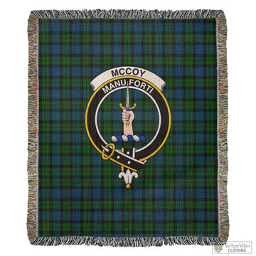McCoy Tartan Woven Blanket with Family Crest