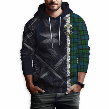 McCoy Tartan Hoodie with Family Crest Cross Sword Thistle Celtic Vibes Pullover Hoodie - Tartan Vibes Clothing