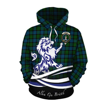 McCoy Tartan Cotton Hoodie with Alba Gu Brath Regal Lion Emblem Pullover Hoodie XS - Tartan Vibes Clothing