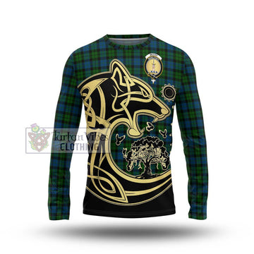 McCoy Tartan Long Sleeve T-Shirt with Family Crest Celtic Wolf Style Unisex - Tartan Vibes Clothing
