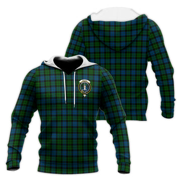 McCoy Tartan Knitted Hoodie with Family Crest
