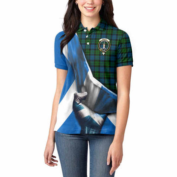 McCoy Tartan Women's Polo Shirt with Family Crest Scotland Patriotic Style Women - Tartan Vibes Clothing