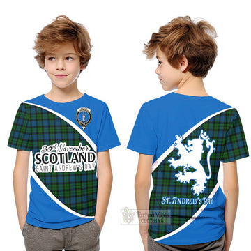 McCoy Family Crest Tartan Kid T-Shirt Celebrate Saint Andrew's Day in Style Youth XL Size14 - Tartan Vibes Clothing
